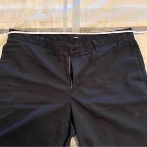 Theory Midnight Black shorts 7” inseam